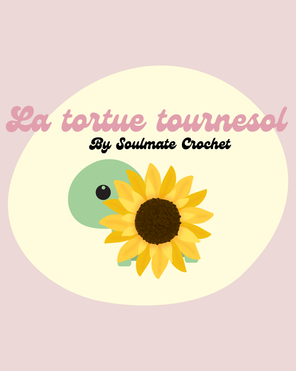 pattern Tortue tournesol crochet