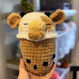 Bubble tea cow crochet