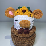 sunflower cow crochet