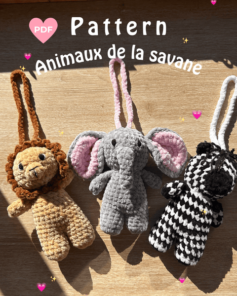 Pattern Animaux de la Savane 🦁