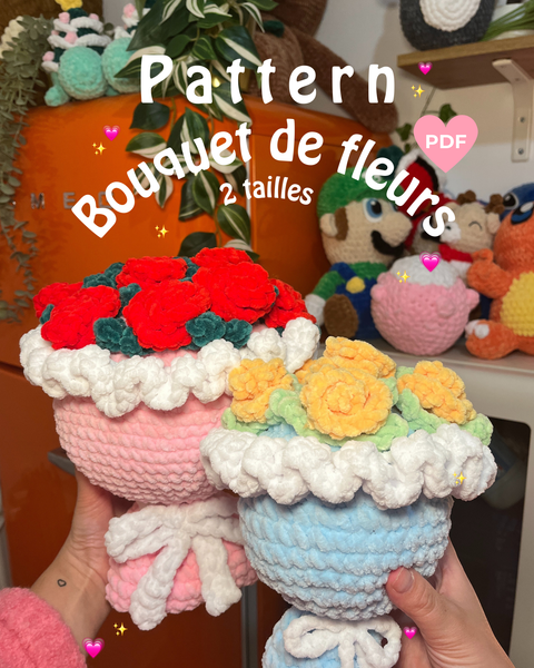 Pattern Bouquet de fleurs | 2 tailles (PDF)💐✨