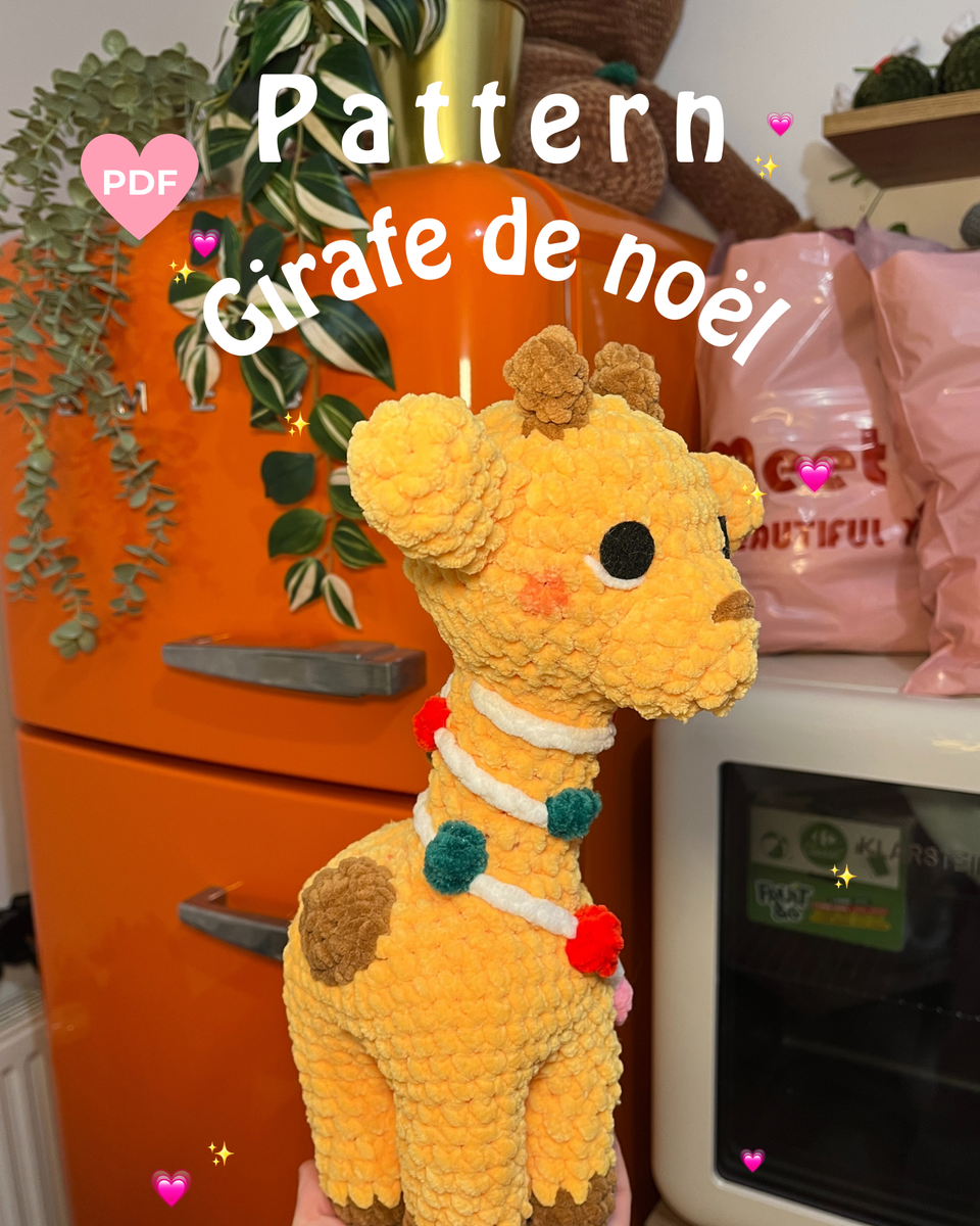 Pattern Girafe de noël (PDF) 🦒🎄