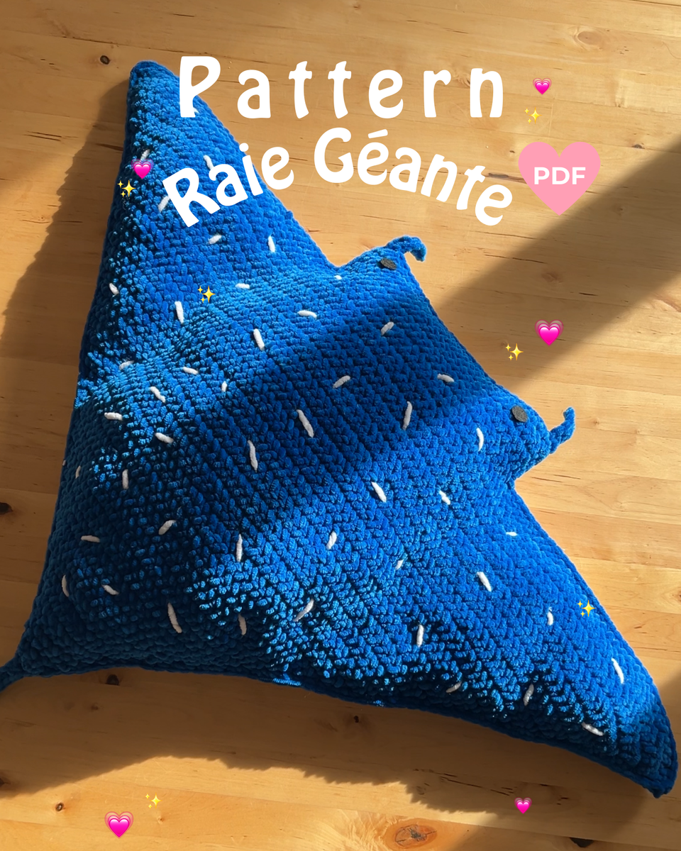 Pattern Raie géante (PDF) 💙🫶🏻