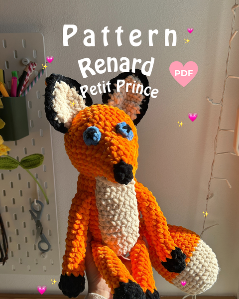 Pattern Renard Petit Prince (PDF) 🦊🫶🏻