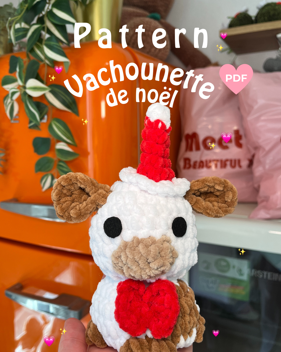 Pattern Vachounette de noël (PDF) ❤️🎄