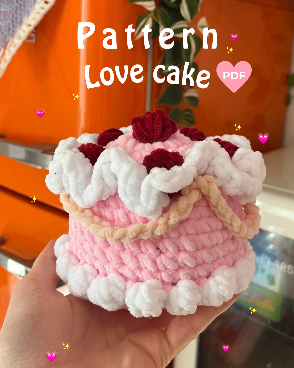 Pattern Love cake (PDF) 🎂❤️