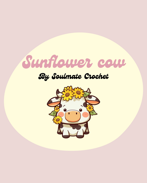 sunflower cow pattern crochet